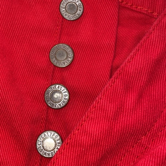 Brandy Melville red denim skirt - Picture 4 of 6